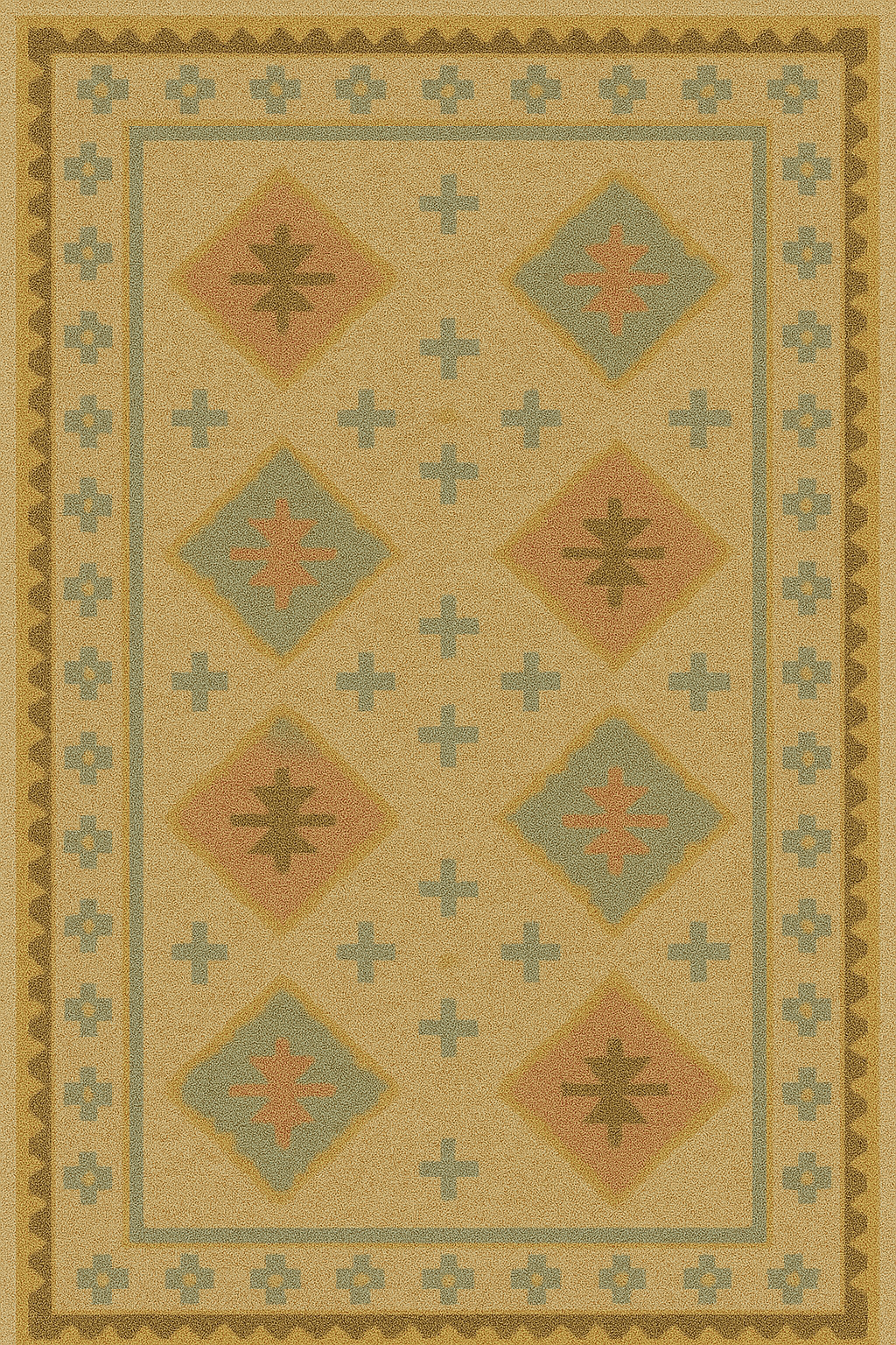 Irmak: Authentic Çanakkale-Inspired Turkish Rug