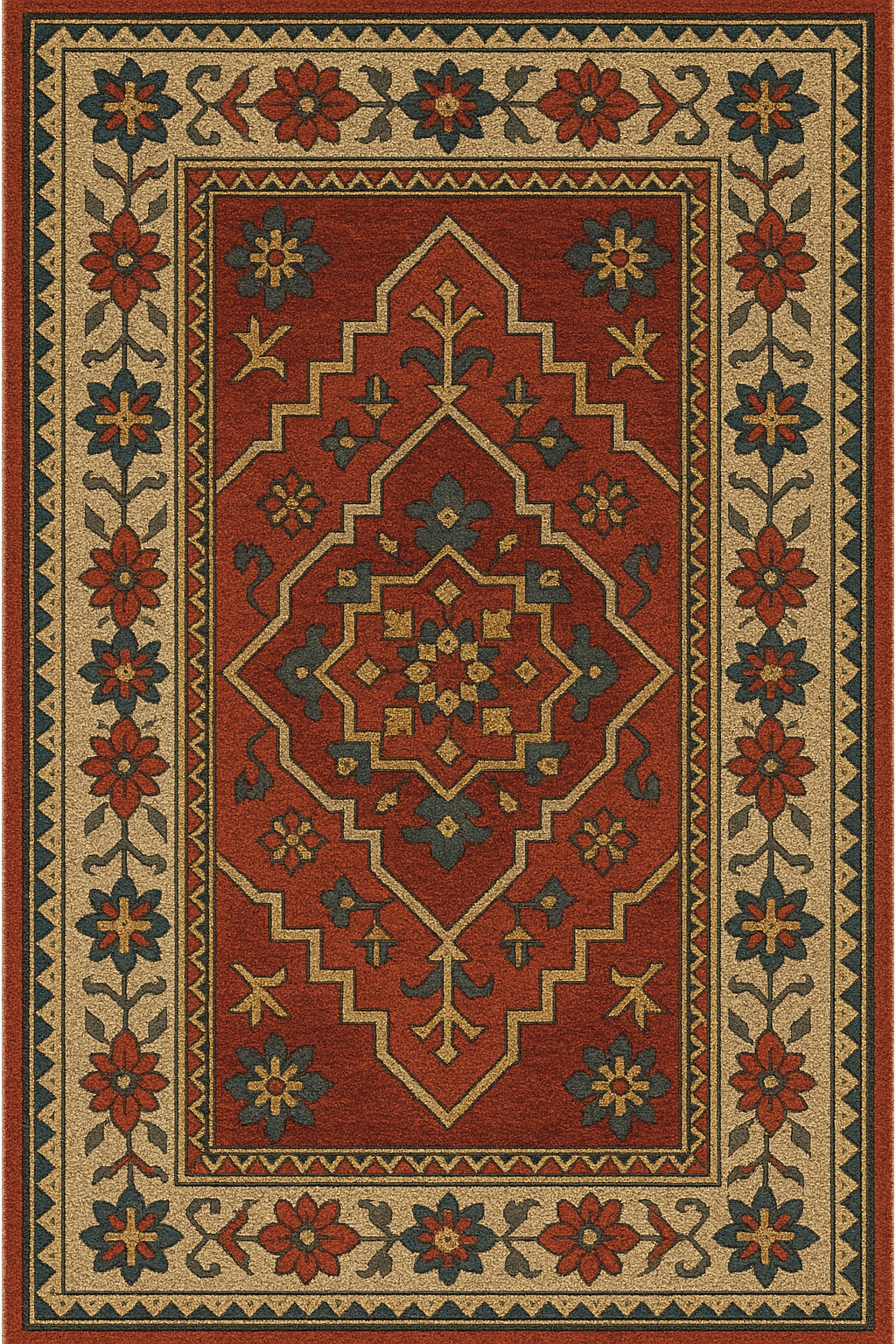 Topkapi: Authentic Istanbul-Inspired Turkish Rug